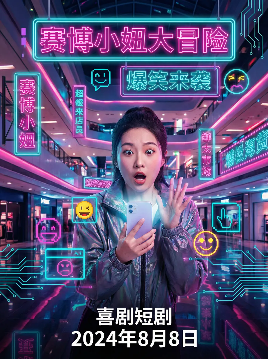 国产人做人午夜免费视频 搞笑喜剧短剧 - 赛博小妞大冒险海报